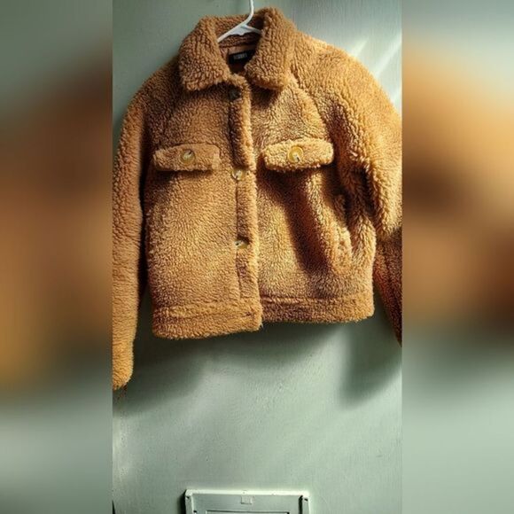 Missguided Jackets & Blazers - Missguided Teddy Bear  Jacket Size 2